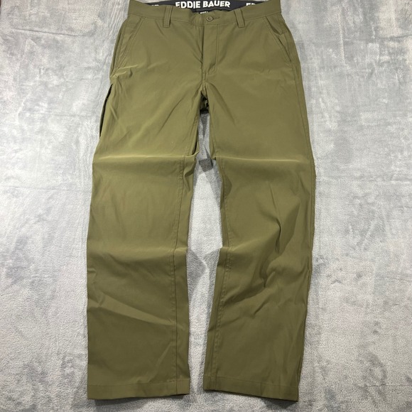 Eddie Bauer Other - Eddie Bauer Mens Horizon Take Off Chino Olive Green Pants Stretch Outdoor 32x30